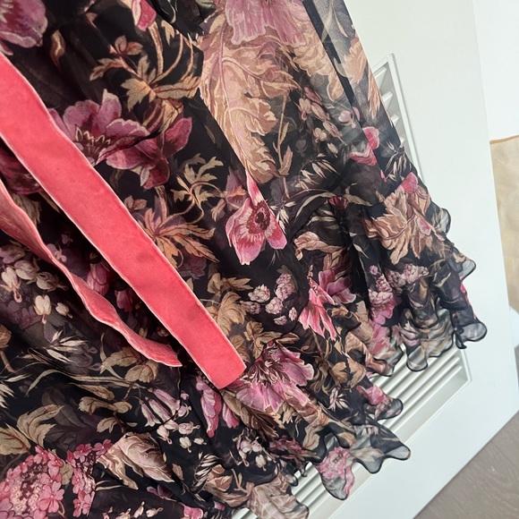 ZIMMERMANN Lucky Silk Chiffon Purple Ruffle Dress 1 $1,350 - Picture 8 of 8